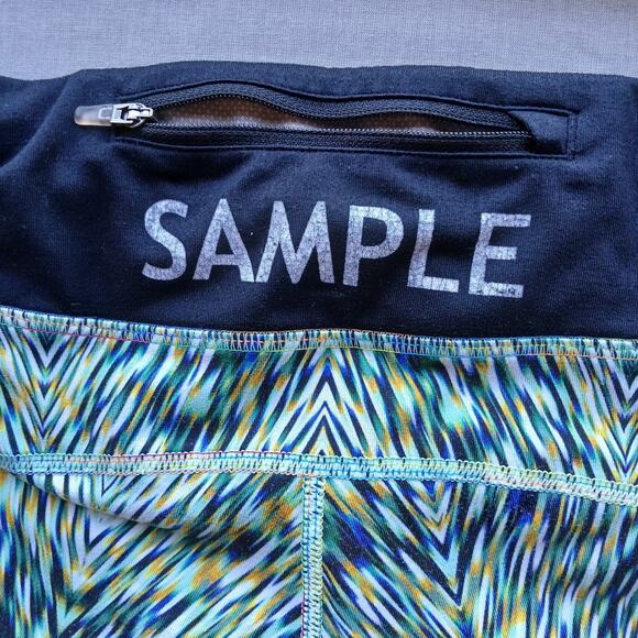 Nike Dri-Fit Running Leggings M SAMPLE multicolor hidden pockets drawstring - Picture 6 of 16